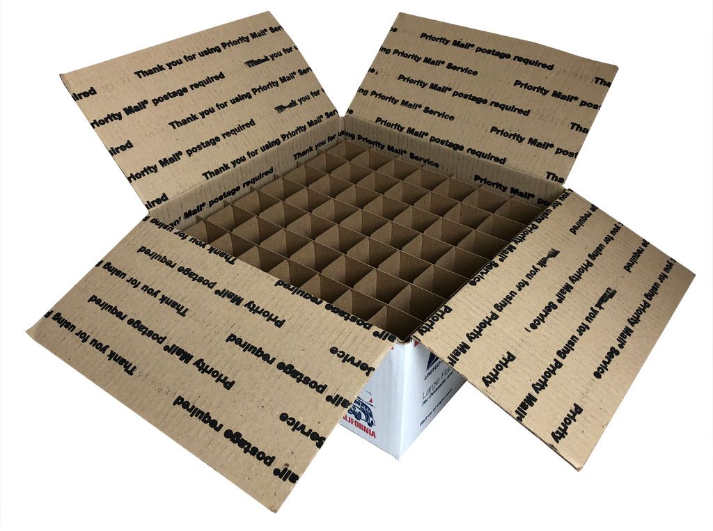 Cardboard Dividers 5 Sets 10.5 X 5.5 X 2.5 High 50 cell custom